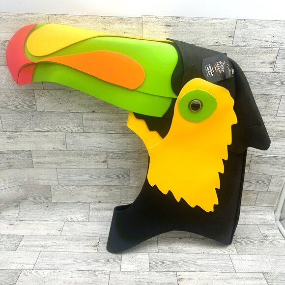 Brand NWT Hyde & Eek Adult Toucan Head Foam Halloween Costume One Size Fits Most - Picture 1 of 7